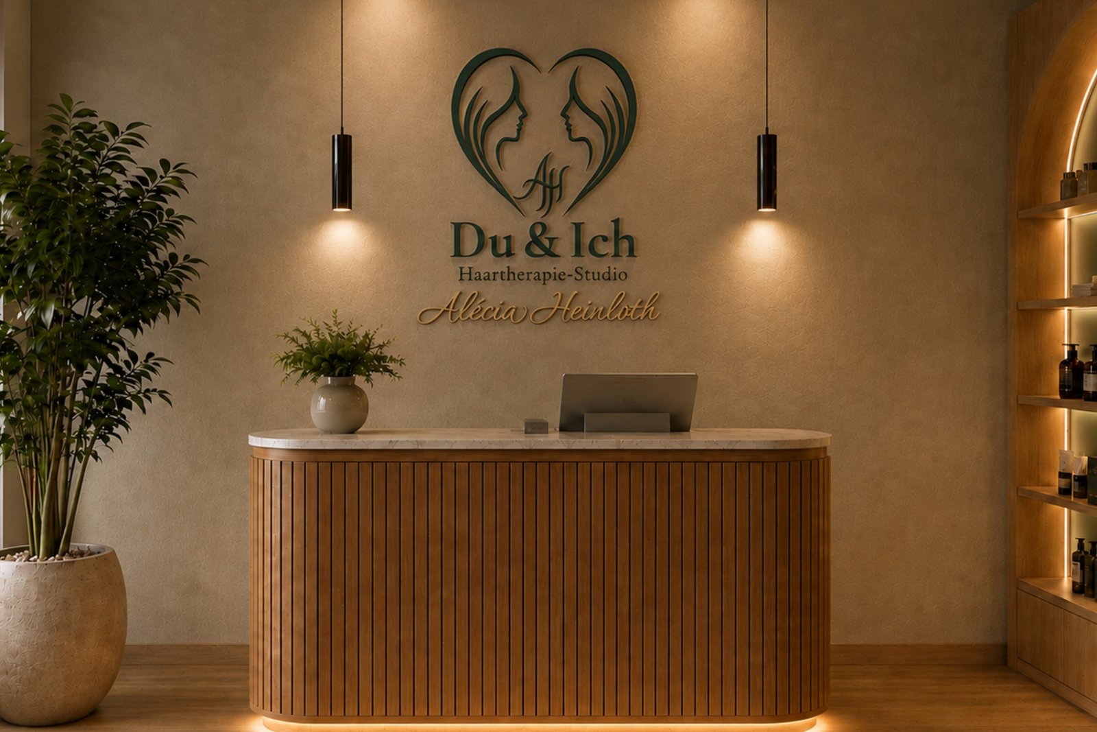 Head Spa in Nürnberg - Du & Ich Haartherapie-Studio (4) Head-Spa-Behandlungsbereich im Du & Ich Haartherapie-Studio in Nürnberg-Fischbach